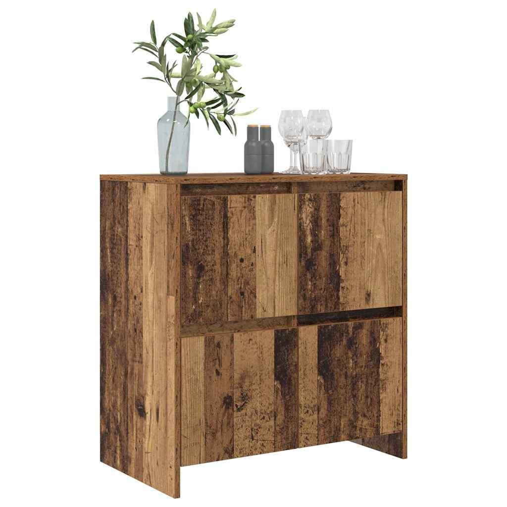 VidaXL Dressoir Oudhout 70 x 41 x 75 cm Bewerkt hout