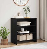 VidaXL Dressoir Zwart 70 x 41 x 75 cm Bewerkt hout