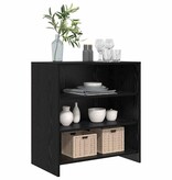VidaXL Dressoir Zwart 70 x 41 x 75 cm Bewerkt hout