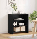 VidaXL Dressoir Zwart 70 x 41 x 75 cm Bewerkt hout