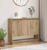 VidaXL Dressoir Artisan Eiken 97 x 29 x 75 cm Bewerkt hout