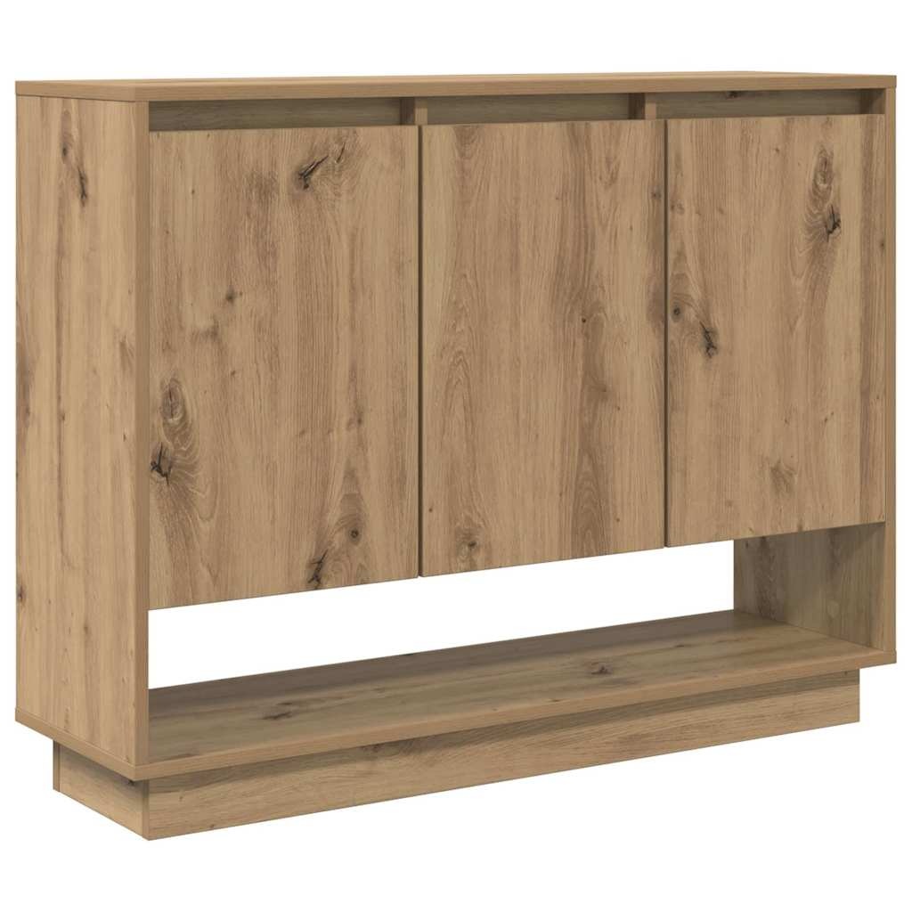 VidaXL Dressoir Artisan Eiken 97 x 29 x 75 cm Bewerkt hout