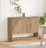 VidaXL Dressoir Artisan Eiken 97 x 29 x 75 cm Bewerkt hout