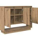 VidaXL Dressoir Artisan Eiken 97 x 29 x 75 cm Bewerkt hout