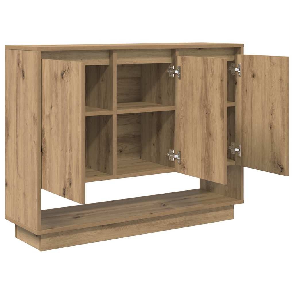 VidaXL Dressoir Artisan Eiken 97 x 29 x 75 cm Bewerkt hout
