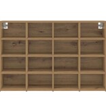 VidaXL Schoenenkast Artisan Eiken 103 x 30 x 67 cm Bewerkt hout