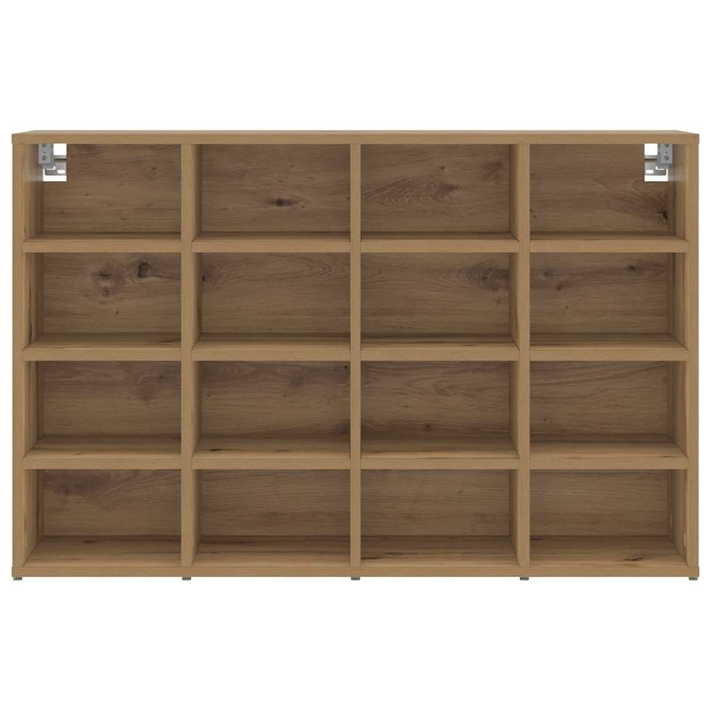 VidaXL Schoenenkast Artisan Eiken 103 x 30 x 67 cm Bewerkt hout