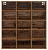 VidaXL Schoenenkast met plank Oudhout 77,5 x 30 x 83,5 cm Bewerkt hout