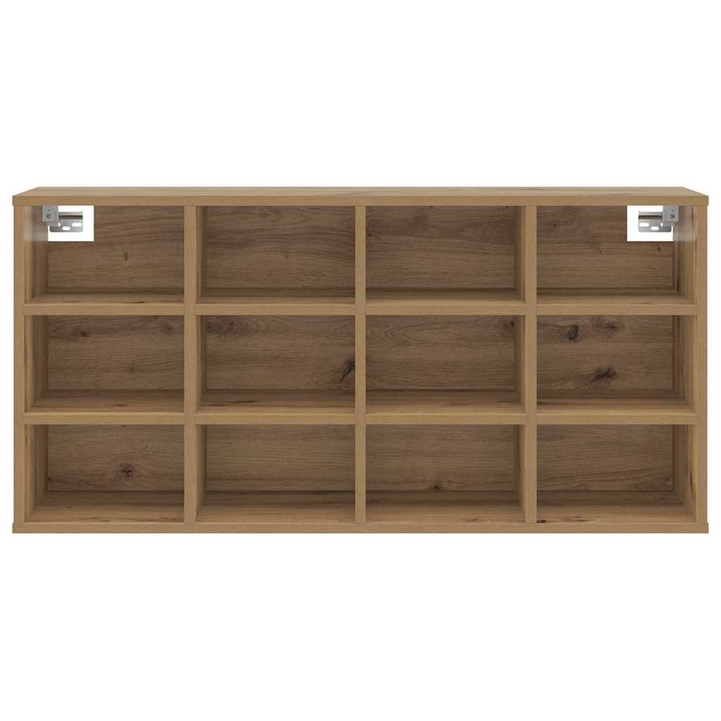 VidaXL Schoenenkast Artisan Eiken 103 x 30 x 51 cm Bewerkt hout