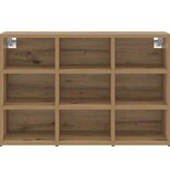 VidaXL Schoenenkast Artisan Eiken 77,5 x 30 x 51 cm Bewerkt hout