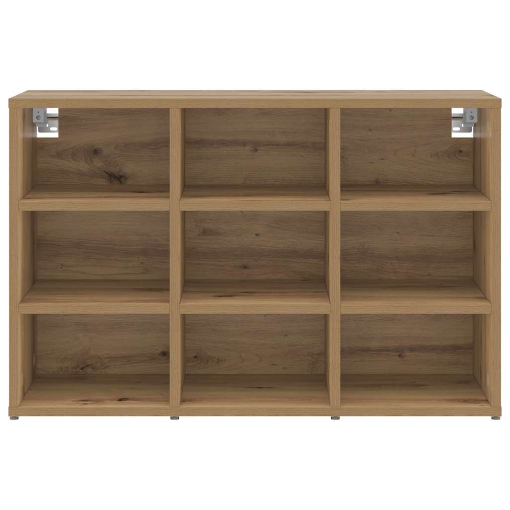 VidaXL Schoenenkast Artisan Eiken 77,5 x 30 x 51 cm Bewerkt hout