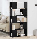 VidaXL Tv-meubelset Wandgemonteerd Zwart 80 x 24 x 156 cm Bewerkt hout