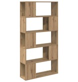 VidaXL Tv-meubelset Wandgemonteerd Bruin 80 x 24 x 156 cm Bewerkt hout