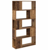 VidaXL Tv-meubelset Wandgemonteerd Bruin 80 x 24 x 156 cm Bewerkt hout