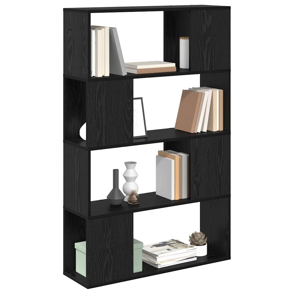 VidaXL Tv-meubelset Wandgemonteerd Zwart 80 x 24 x 125 cm Bewerkt hout