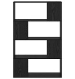 VidaXL Tv-meubelset Wandgemonteerd Zwart 80 x 24 x 125 cm Bewerkt hout