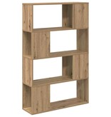 VidaXL Tv-meubelset Wandgemonteerd Bruin 80 x 24 x 125 cm Bewerkt hout