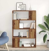 VidaXL Tv-meubelset Wandgemonteerd Bruin 80 x 24 x 125 cm Bewerkt hout