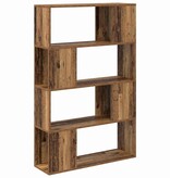 VidaXL Tv-meubelset Wandgemonteerd Bruin 80 x 24 x 125 cm Bewerkt hout