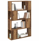 VidaXL Tv-meubelset Wandgemonteerd Bruin 80 x 24 x 125 cm Bewerkt hout