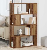 VidaXL Tv-meubelset Wandgemonteerd Bruin 80 x 24 x 125 cm Bewerkt hout