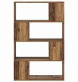 VidaXL Tv-meubelset Wandgemonteerd Bruin 80 x 24 x 125 cm Bewerkt hout