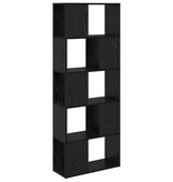 VidaXL Tv-meubelset Wandgemonteerd Zwart 60 x 24 x 156 cm Bewerkt hout