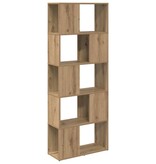 VidaXL Tv-meubelset Wandgemonteerd Bruin 60 x 24 x 156 cm Bewerkt hout