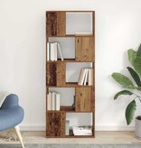 VidaXL Tv-meubelset Wandgemonteerd Bruin 60 x 24 x 156 cm Bewerkt hout