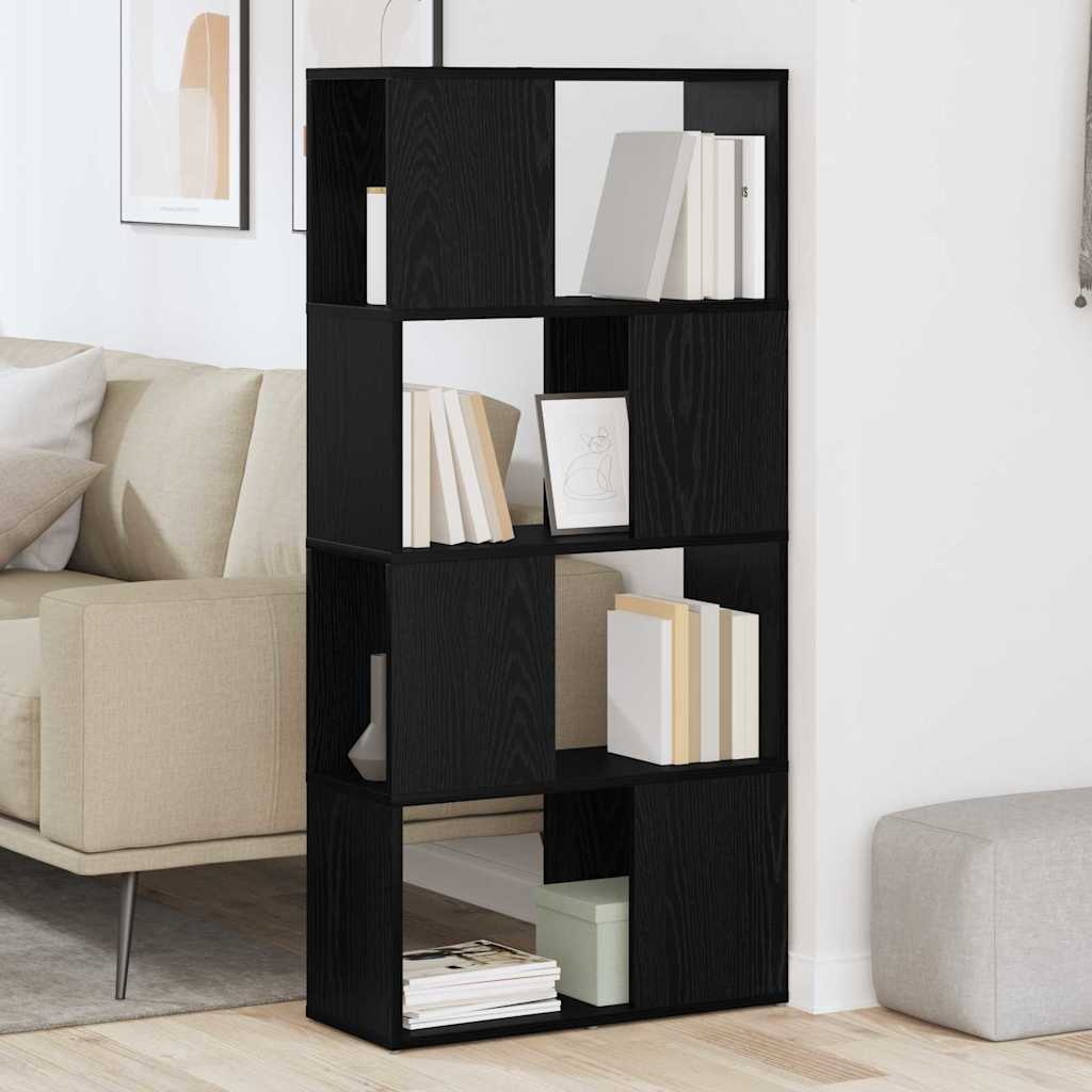 VidaXL Tv-meubelset Zwart 60 x 24 x 125,5 cm Bewerkt hout