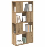 VidaXL Tv-meubelset Bruin 60 x 24 x 125,5 cm Bewerkt hout