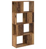 VidaXL Tv-meubelset Bruin 60 x 24 x 125,5 cm Bewerkt hout