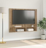 VidaXL Tv-meubelset Artisan Eiken 120 x 23,5 x 90 cm Bewerkt hout