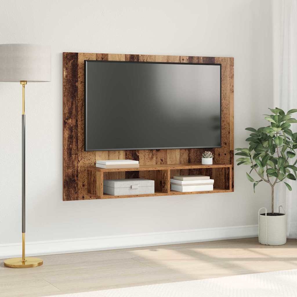 VidaXL Tv-meubelset Oud Hout 120 x 23,5 x 90 cm Bewerkt hout