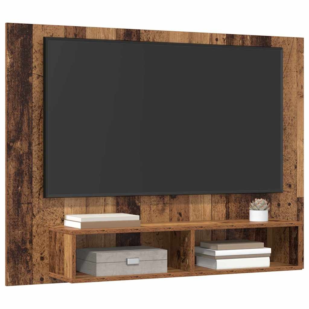 VidaXL Tv-meubelset Oud Hout 120 x 23,5 x 90 cm Bewerkt hout
