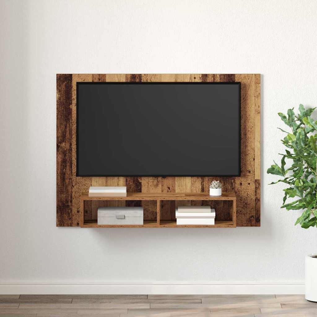 VidaXL Tv-meubelset Oud Hout 120 x 23,5 x 90 cm Bewerkt hout