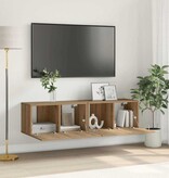 VidaXL Tv-meubelset 2 pcs Bruin 60 x 30 x 30 cm Bewerkt hout