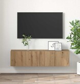 VidaXL Tv-meubelset 2 pcs Bruin 60 x 30 x 30 cm Bewerkt hout