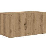 VidaXL Tv-meubelset Wandgemonteerd Bruin 60 x 30 x 30 cm Bewerkt hout