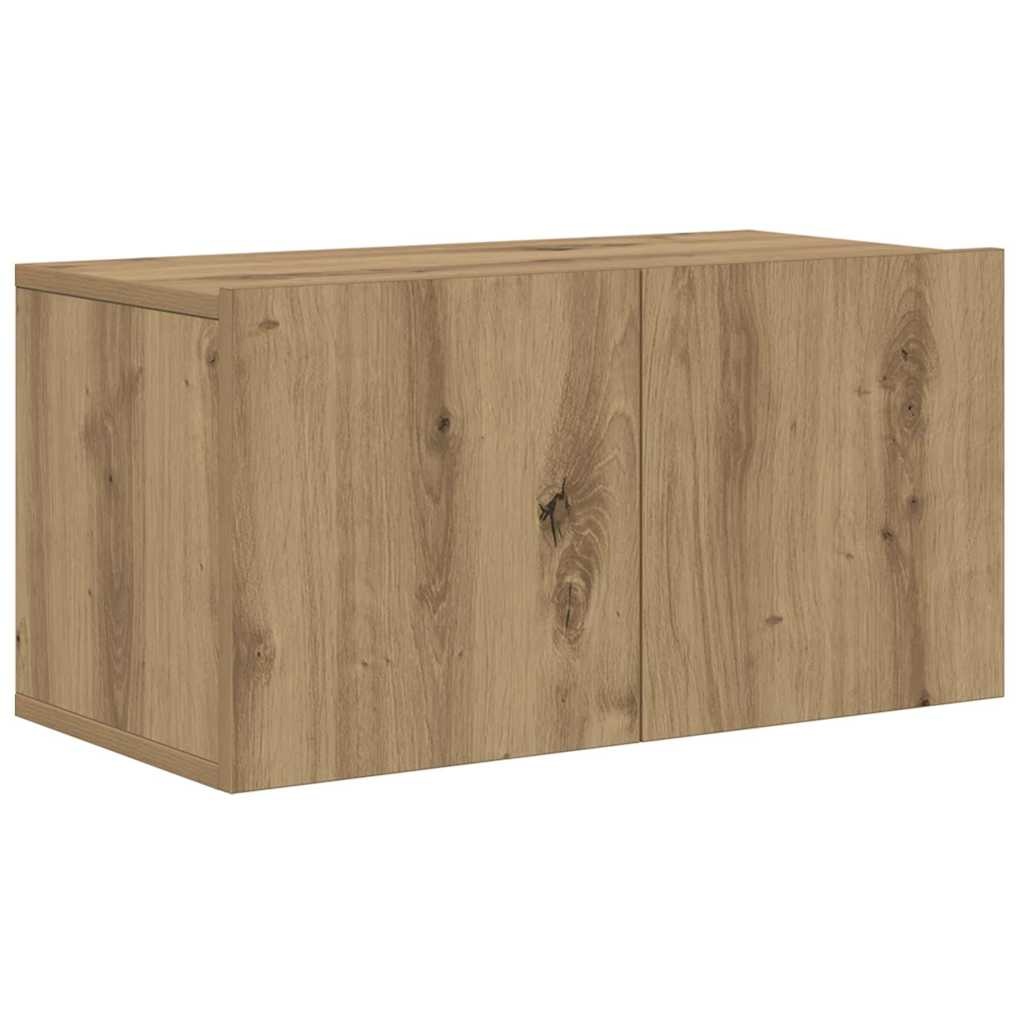 VidaXL Tv-meubelset Wandgemonteerd Bruin 60 x 30 x 30 cm Bewerkt hout