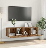 VidaXL Tv-meubelset 2 pcs Multikleur 60 x 30 x 30 cm Bewerkt hout