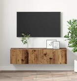 VidaXL Tv-meubelset 2 pcs Multikleur 60 x 30 x 30 cm Bewerkt hout