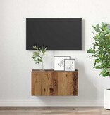 VidaXL Tv-meubelset Wandgemonteerd Bruin 60 x 30 x 30 cm Bewerkt hout