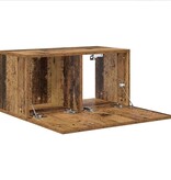 VidaXL Tv-meubelset Wandgemonteerd Bruin 60 x 30 x 30 cm Bewerkt hout