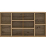 VidaXL Schoenenbank Artisan Eiken 103 x 30 x 54,5 cm Bewerkt hout