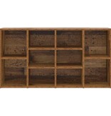 VidaXL Schoenenbank met plank Oudhout 103 x 30 x 54,5 cm Bewerkt hout