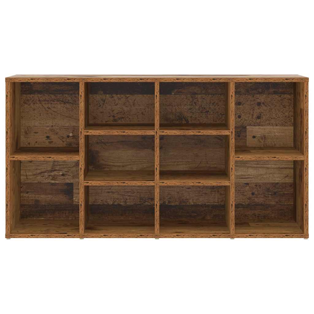 VidaXL Schoenenbank met plank Oudhout 103 x 30 x 54,5 cm Bewerkt hout