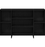 VidaXL Dressoir Zwart eiken 120 x 30 x 75 cm Bewerkt hout