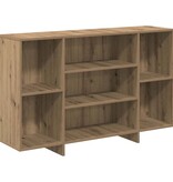 VidaXL Dressoir artisanaal eikenkleurig 120 x 30 x 75 cm Bewerkt hout