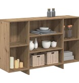 VidaXL Dressoir artisanaal eikenkleurig 120 x 30 x 75 cm Bewerkt hout